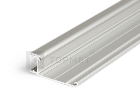 LED juostos profilis WALLE12, neanoduotas aliuminis, 2m - Image 3