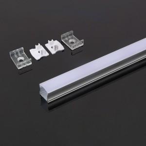 LED juostos profilis V-TAC, aliuminis, 2000x17.2x15.5mm, baltos spalvos.