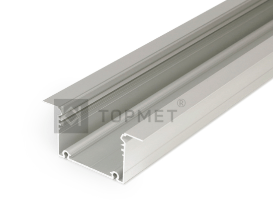 LED juostos įleidžiamas profilis PHIL, neanoduotas aliuminis, 3m - Image 3