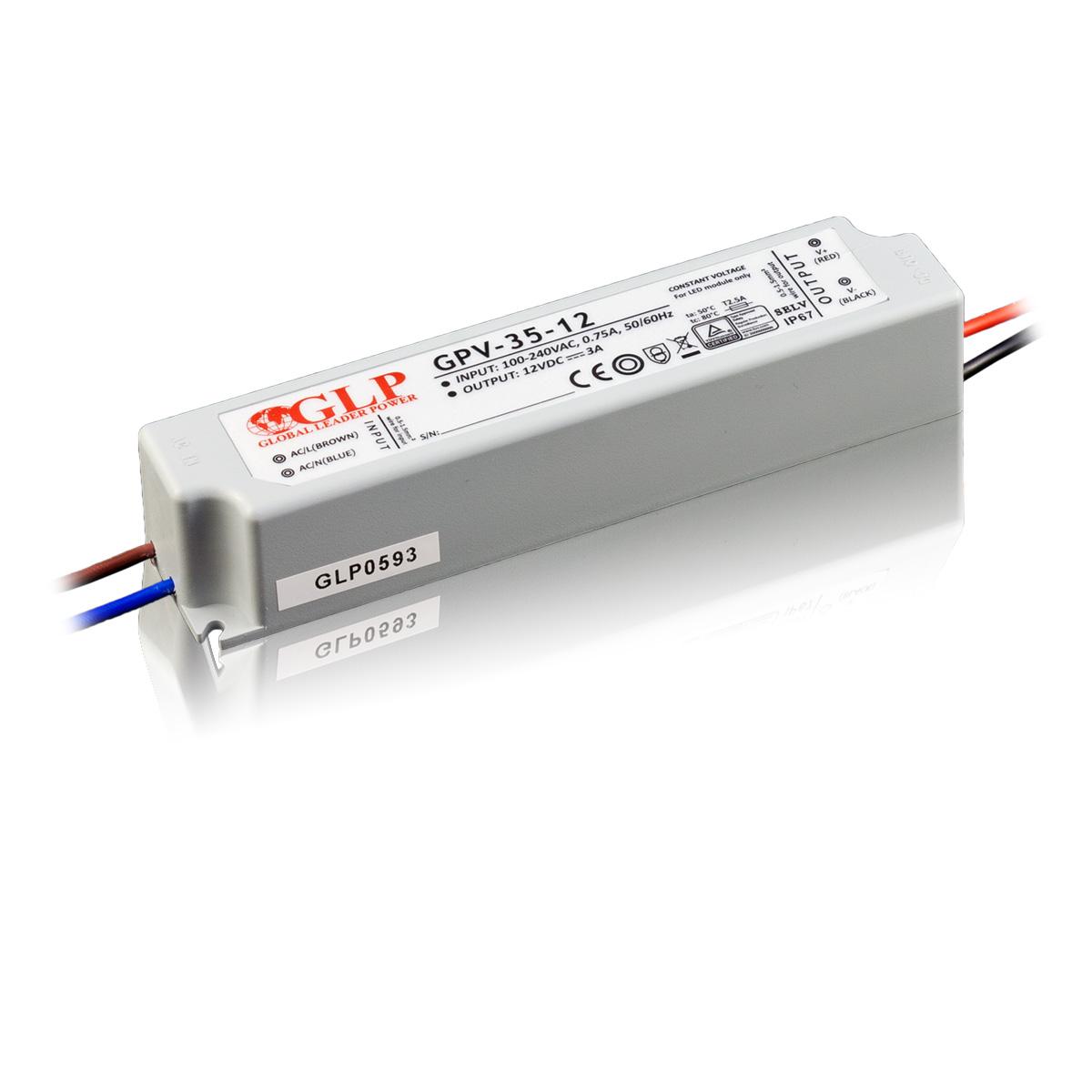 36W LED Maitinimo šaltinis GLP 12V IP67 - Image 2