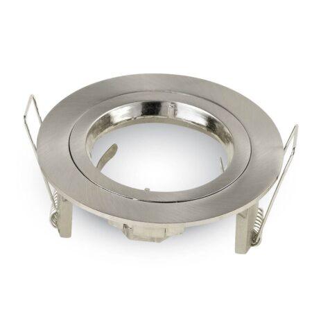 GU10 lemputės rėmelis V-TAC, apvalus, nikelio sp, Φ95 x 32 mm