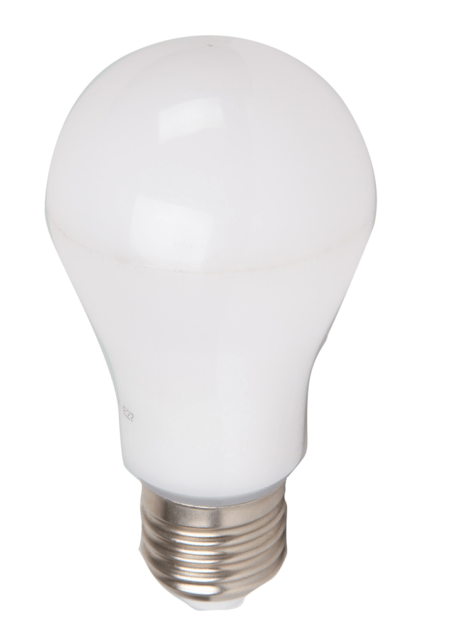 9W LED lemputė, E27, A60, termoplastinė, 6000K, dimeriuojama