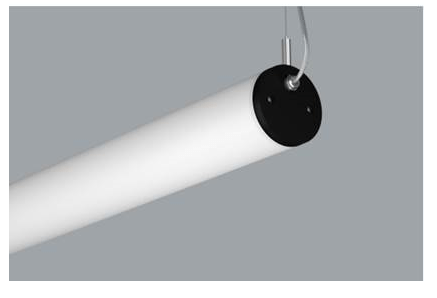 18W LED pakabinamas linijinis šviestuvas VIBRIO PLX, juodos/baltos sp., 4000K