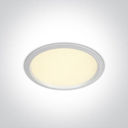 24W LED įleidžiamas vonios šviestuvas, baltas, 3000/4000/6000K, IP44, 10124U/W/V