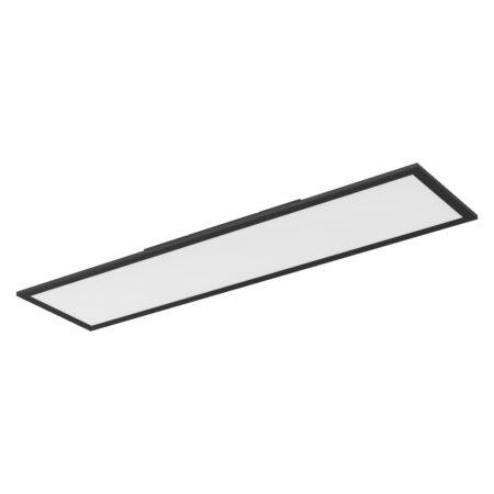 24W LED paviršinė panelė ESSENTIAL, juoda, 3000K, 100x25cm
