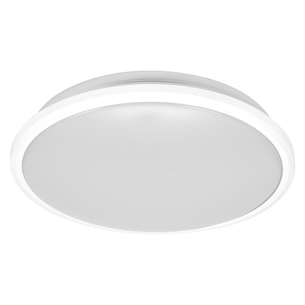 24W LED paviršinis šviestuvas ESSENTIAL ORBIS, baltas, 3000K, su judesio davikliu