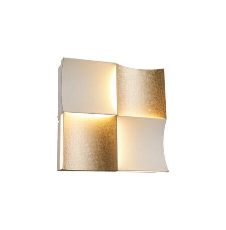 24W LED sieninis šviestuvas ARIELLA, aukso/baltos sp., 3000K, 4342000