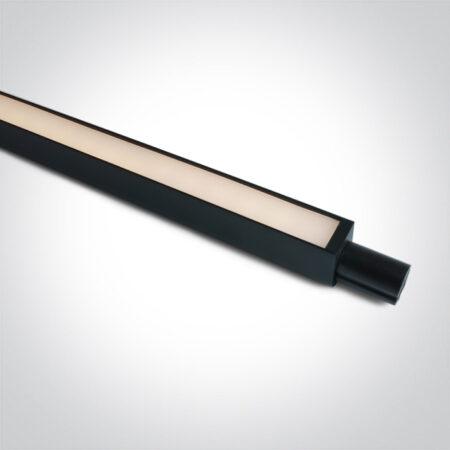 24W LED šviestuvas į magnetines sistemas P&P, juodas, 3000/4000K, 48V, 110°, DALI, 42100PBL/B/V
