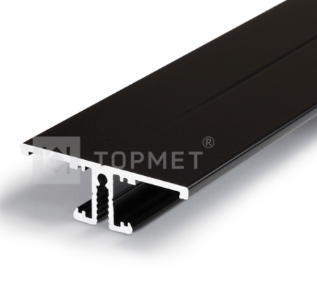 3m LED juostos profilis BACK10 A/UX, juodai dažytas - Image 3