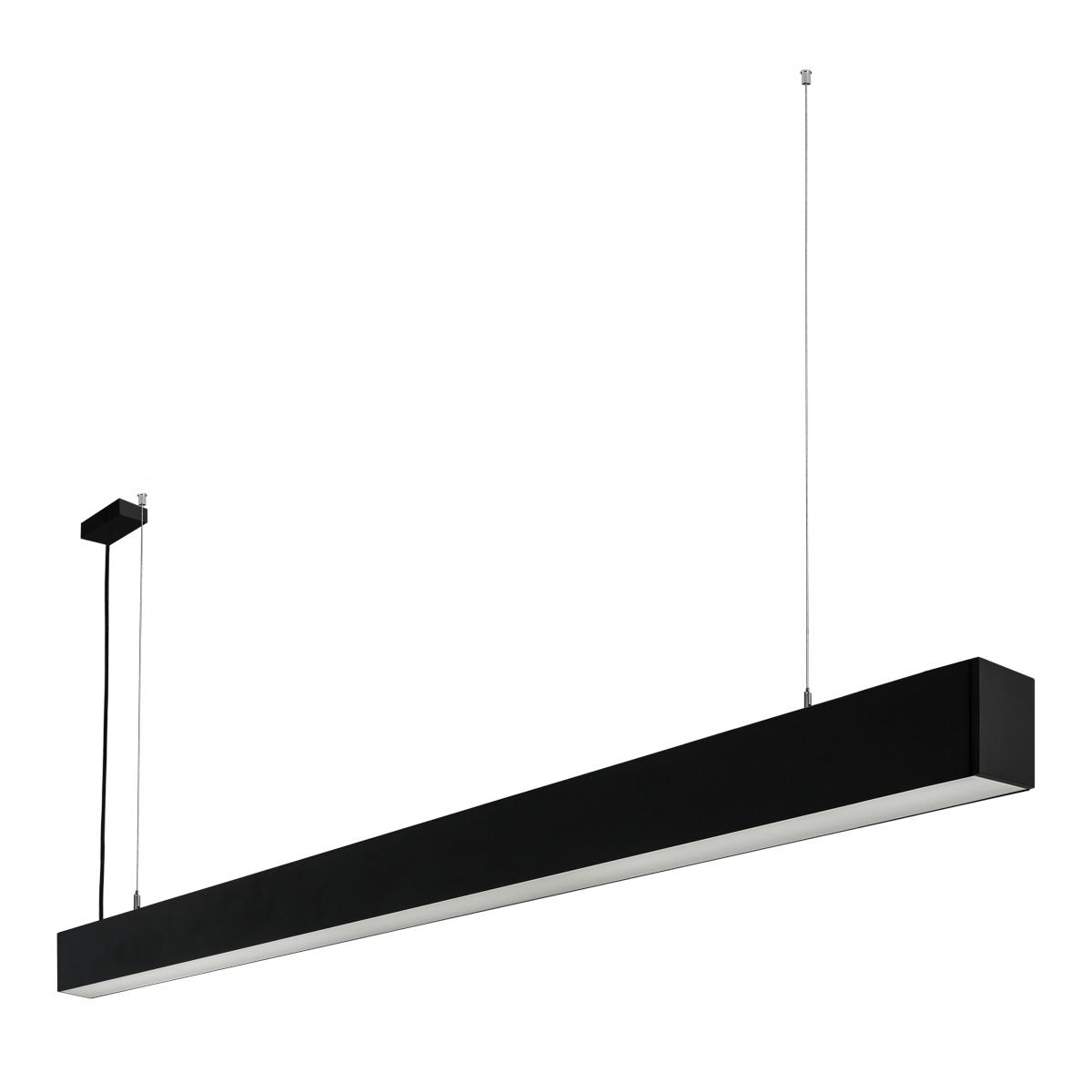 26W LED pakabinamas linijinis šviestuvas TRAVERSI RX, matinės juodos sp., 3000K