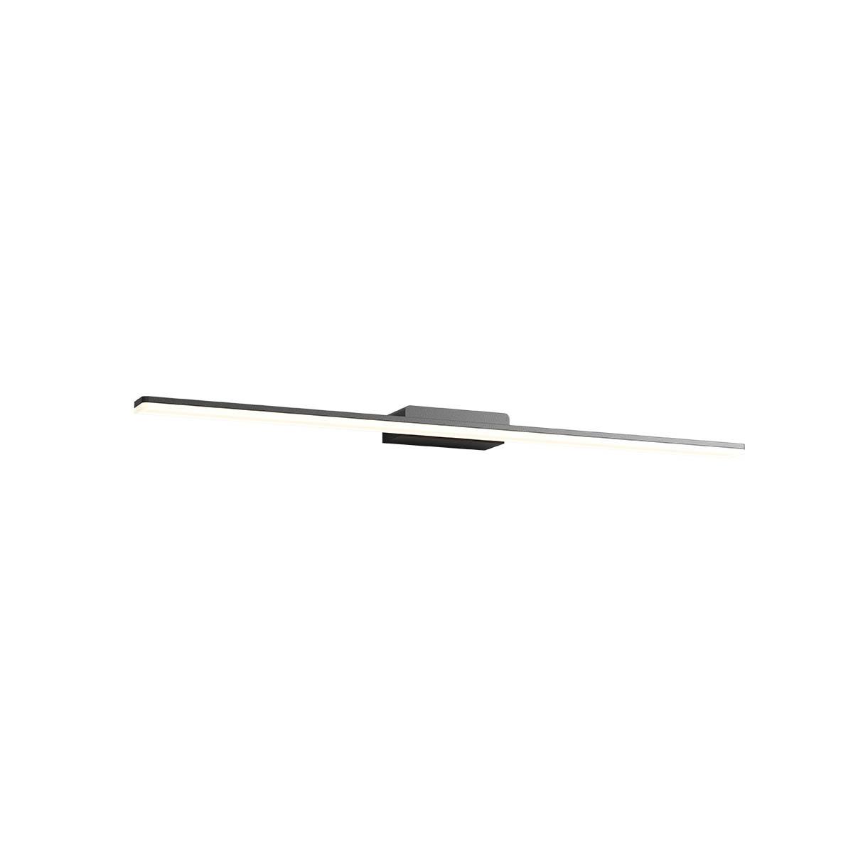 27,39W LED sieninis šviestuvas BARRIO, juodas, 4000K, IP44, 01-2508