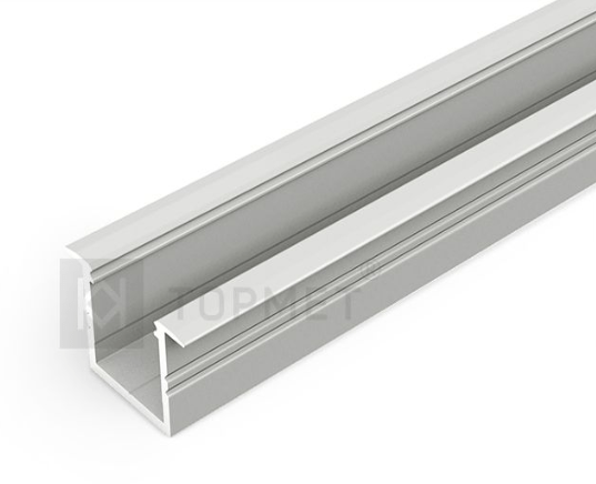 LED juostos profilis SMART-IN16 BC3/U4, anoduotas aliuminis, 2m - Image 3