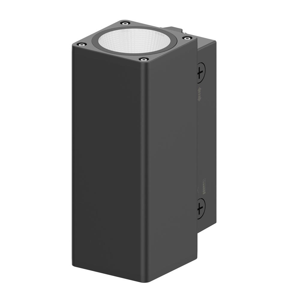 27W LED sieninis fasado šviestuvas URBAN WALL VARIO, juodas, 3000/4000K, 55°, DALI2, IP65