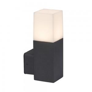 Lauko sieninis šviestuvas, aliuminis, juodas, IP54, GU10