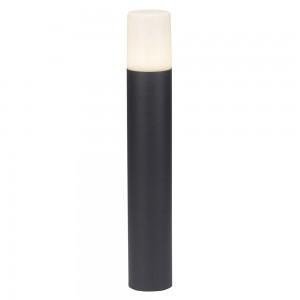 Lauko šviestuvas V-TAC, aliuminis, juodas, apvalus, IP54, GU10, 80x80x500mm