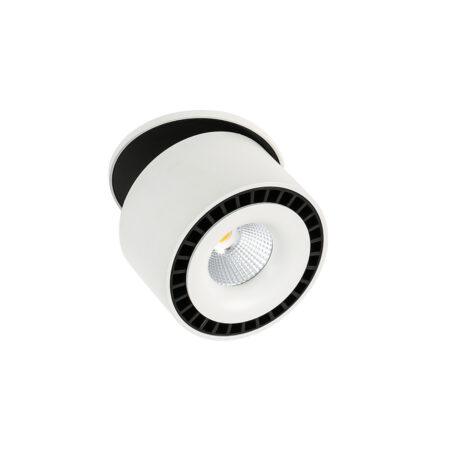 28W LED įleidžiamo montavimo šviestuvas SEVILLA ROUND, baltos/juodos sp., 4000K
