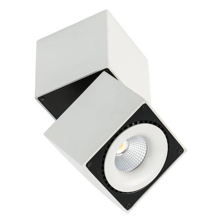 28W LED paviršinis šviestuvas SEVILLA SQUARE, baltos/juodos sp., 3000K