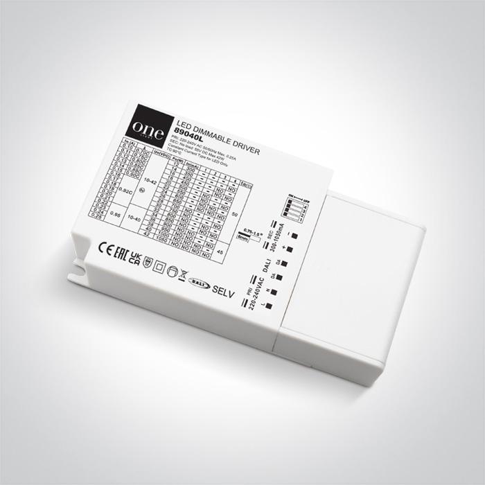 2,7-44W LED maitinimo šaltinis, 300-1050mA, 10-42V, DALI/PUSH, 89040L - Image 2
