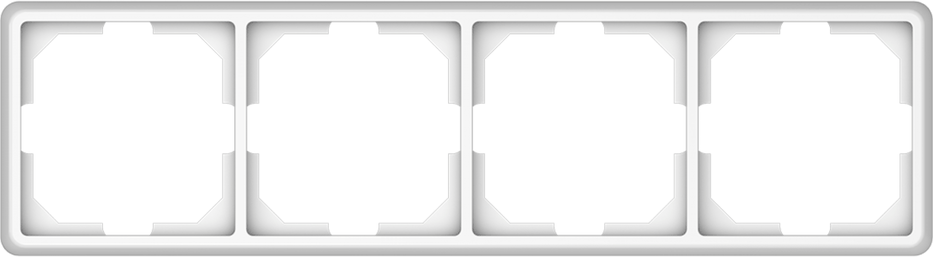 Rėmelis VILMA STANDARD ST 150, 4 vietų, baltas