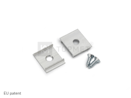 LED juostos profilio tvirtinimo elementas X, neanoduotas aliuminis. - Image 2