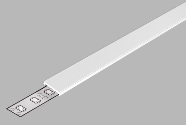 LED juostos profilio dangtelis C2 CLICK MINUS, baltas, 2m