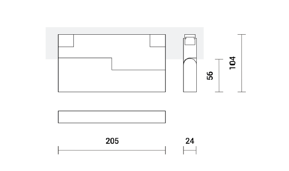 7W LED šviestuvas į magnetines sistemas INSIGHT PLX FLEXX, baltas, 4000K, 48V, 205mm