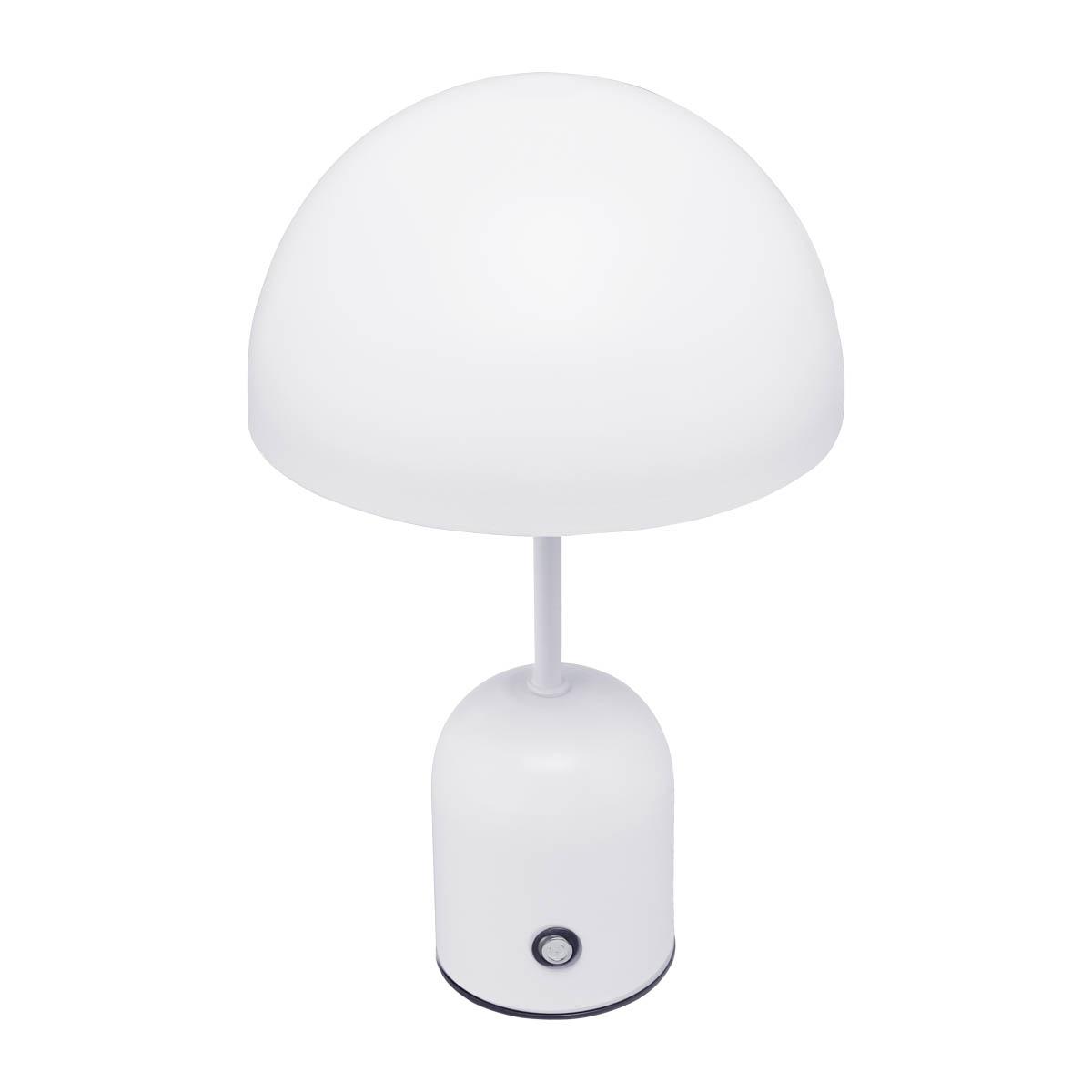 2W LED įkraunamas stalo šviestuvas CANTIA, baltas, 3000/6500K, dimeriuojamas