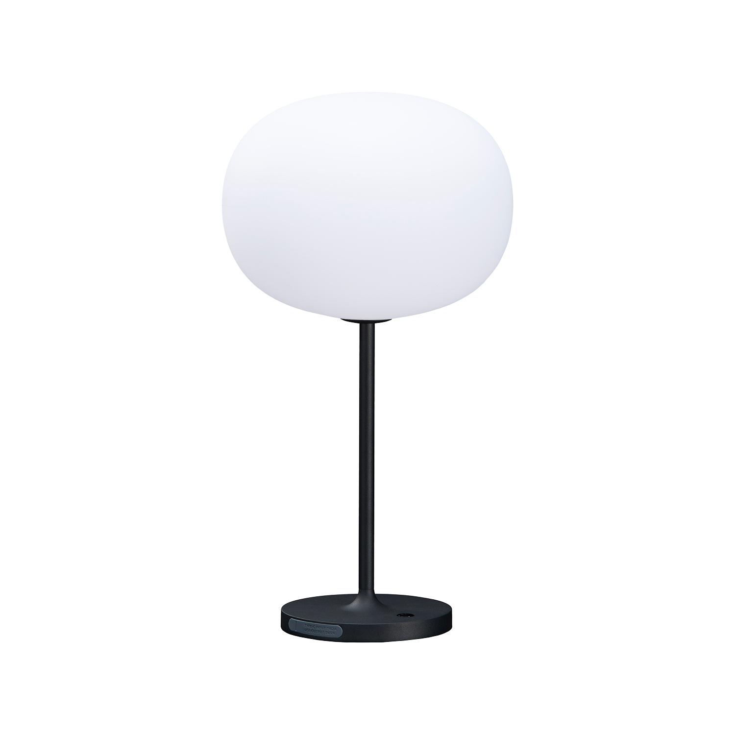2W LED stalo šviestuvas VENEZIA S, juodos/baltos sp., 2700K, IP54, su baterija