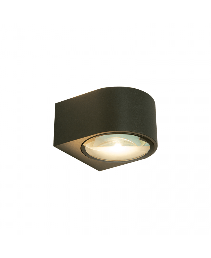 2x5W LED sieninis fasado šviestuvas, grafito sp., 3000K, IP54, E317