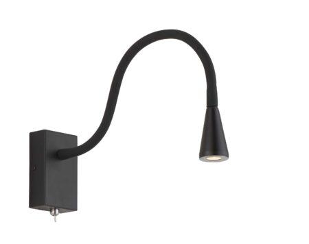 3,4W LED sieninis šviestuvas KOKO, juodas, 3200K, 4157500