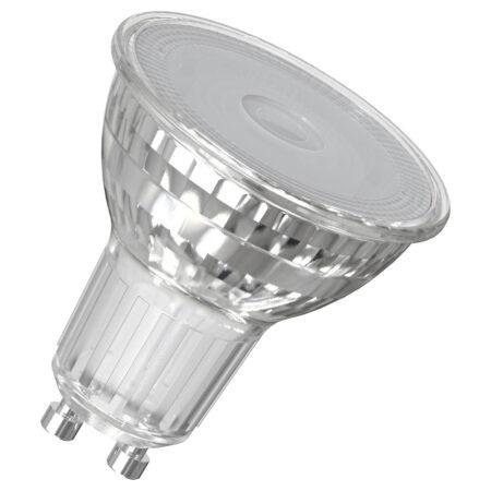 3,7W LED lemputė PAR16, GU10, PAR16, skaidri, 36°, 2700K, dimeriuojama