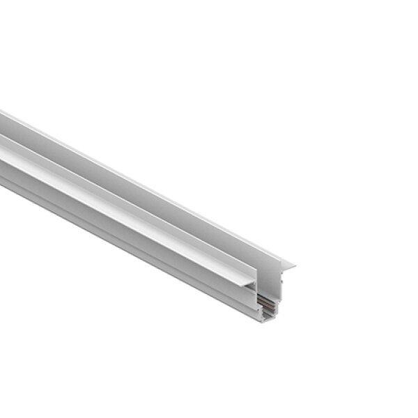 Užglaistomas magnetinis bėgelis OPTONICA R35B, baltas, 2m