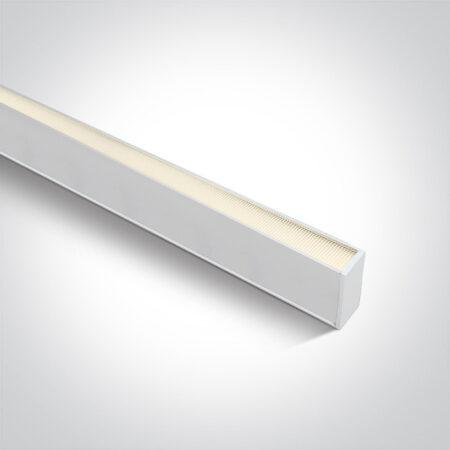 30-50W LED linijinės sistemos šviestuvas, baltas, 3000/4000/5000K, 38151A/W/V
