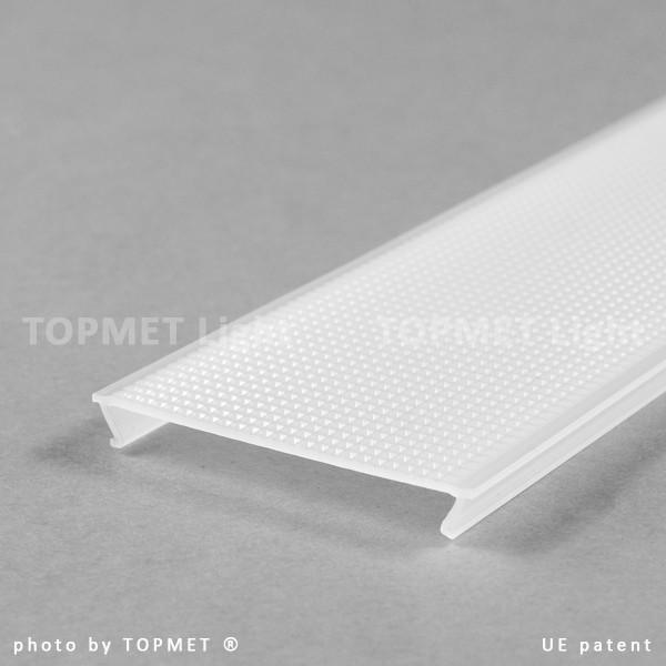 3m LED juostos profilio dangtelis C10 OPAL. - Image 2