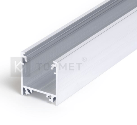 3m LED juostos profilis LINEA20 EF/TY, neanoduotas aliuminis - Image 2