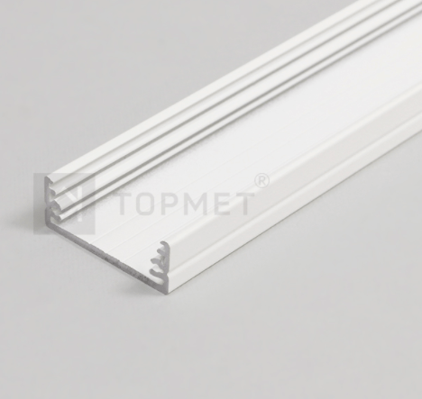 3m LED juostos profilis WIDE24 G/W, baltai dažytas - Image 2