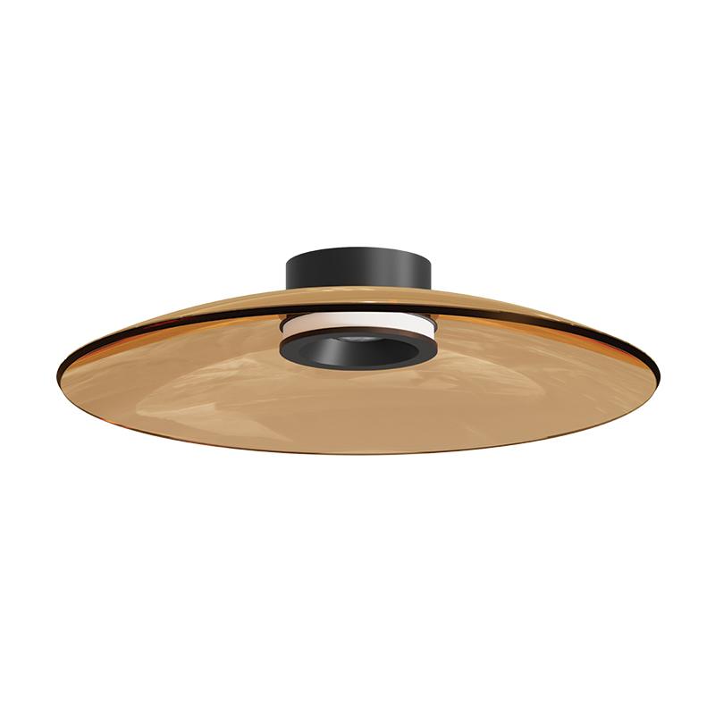 30W LED lubinis šviestuvas, juodos/rudos sp., 2700/3000K, dimeriuojamas, 25268