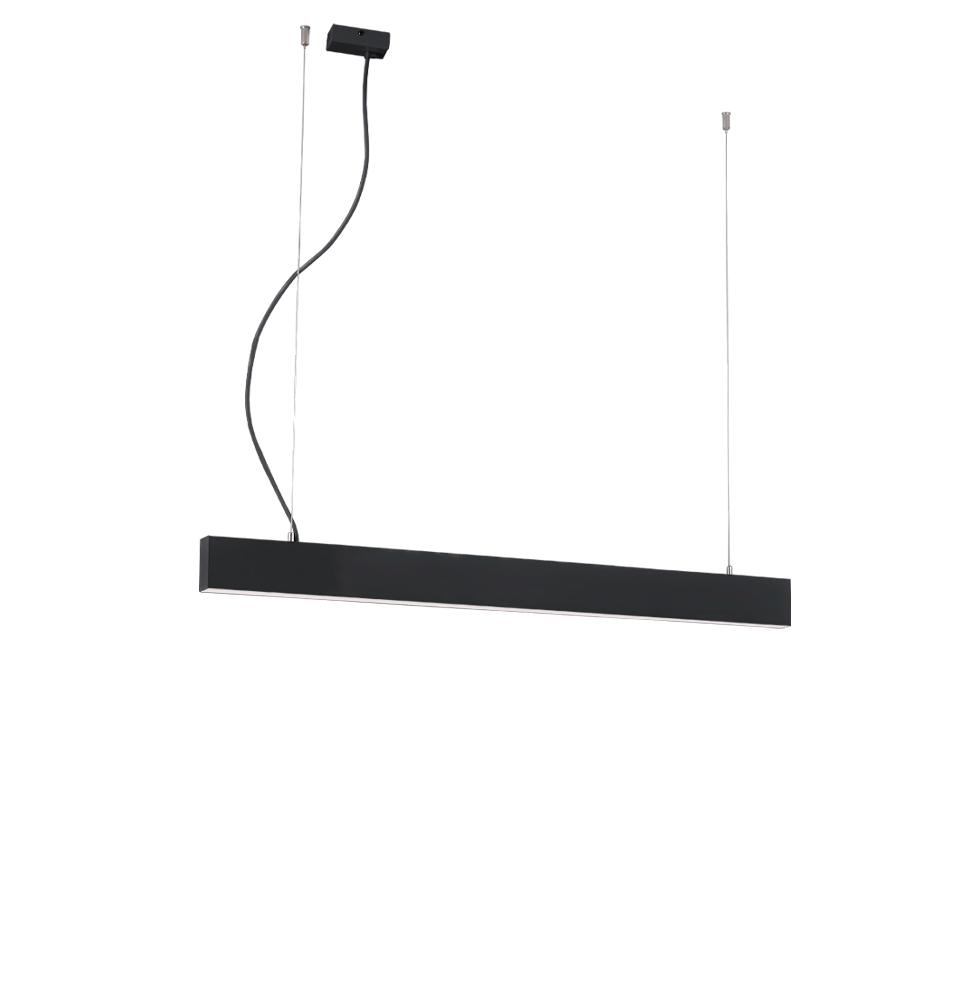 30W LED pakabinamas linijinis šviestuvas SASA, juodas, 3000K, DALI, 1140mm, 3917-00114-3-B-P-D3