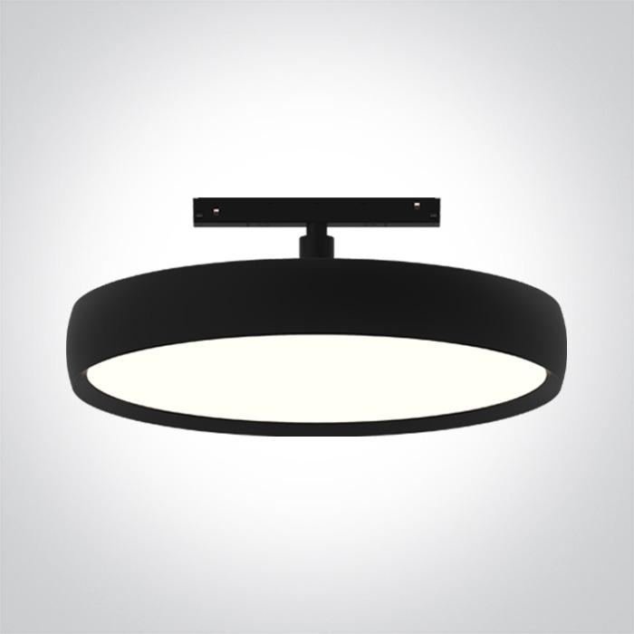 30W LED šviestuvas į magnetines sistemas MINI/MIDI/MAXI/P&P, juodas, 3000/3500/4000K, 48V, 42146/B/V