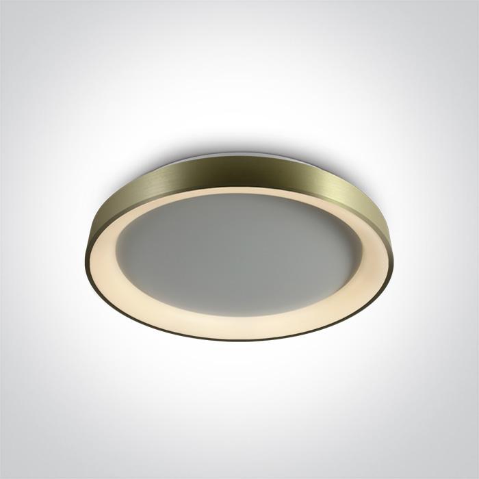 30W LED vidaus plafonas, šlifuoto žalvario sp., 2700/3000/4000K, dimeriuojamas, 62130L/BBS/V