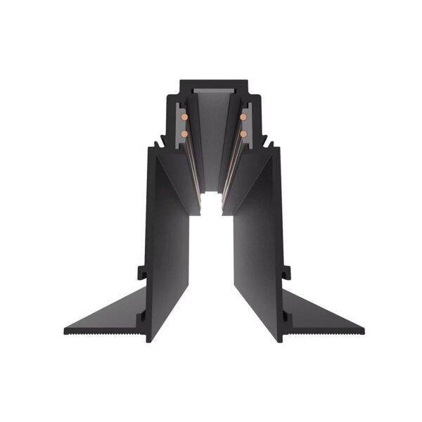 Užglaistomas magnetinės sistemos bėgelis OPTONICA, juodas, 1.5m, R35 - Image 4