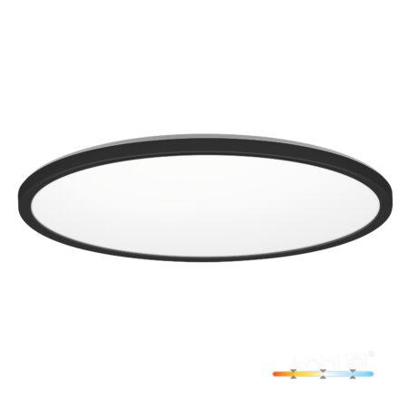 32W LED lubinis šviestuvas NIVERA CIRCLE, juodas, 3000/4000/6000K, IP54