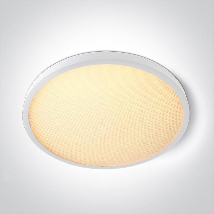 32W LED paviršinis šviestuvas, baltos sp., 2800/3300/4000K, 400mm, UGR19, 62020DU/W/V