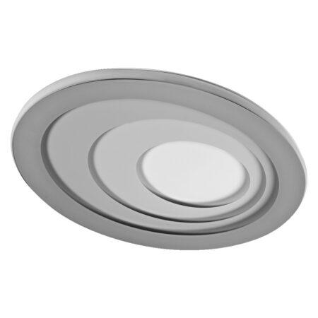 34W LED paviršinis šviestuvas ORBIS SPIRAL, pilkas, 3000K, dimeriuojamas