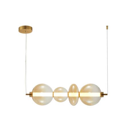 36W LED pakabinamas šviestuvas SONTE, žalvario/gintaro sp., 3000K