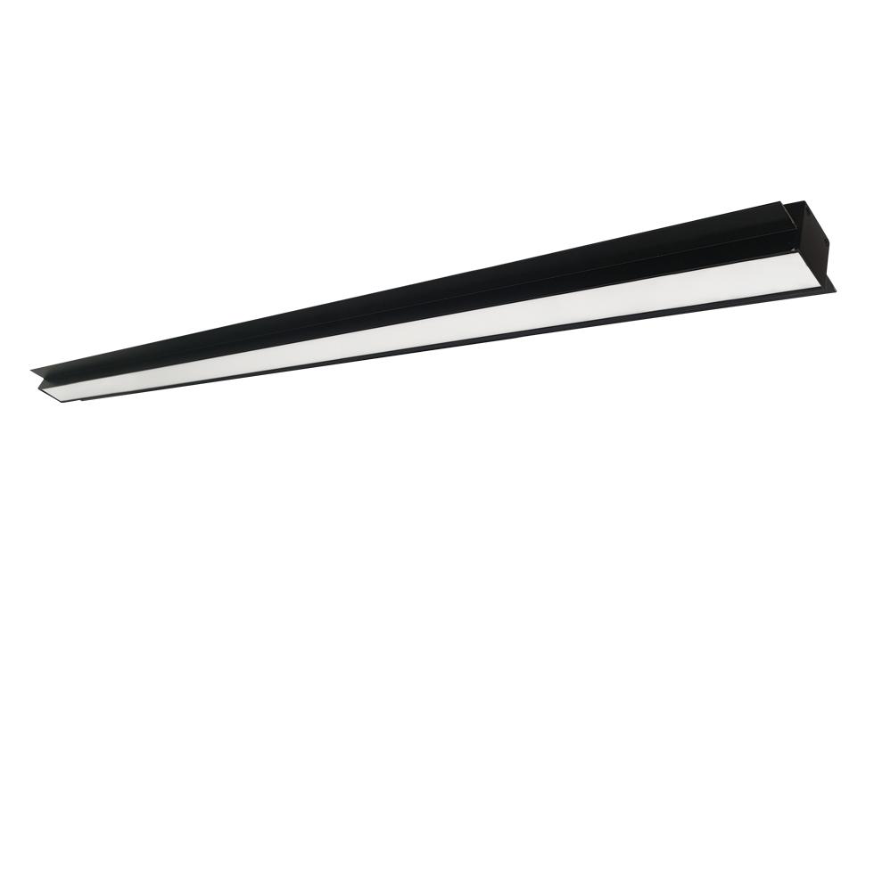 37W LED linijinis užglaistomas šviestuvas SASA, juodas, 4000K, 1420mm, DALI, 3917-04142-4-B-P-D3