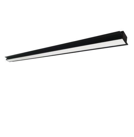37W LED linijinis užglaistomas šviestuvas SASA, juodas, 4000K, 1420mm, dimeriuojamas, 3917-04142-4-B-P-D4