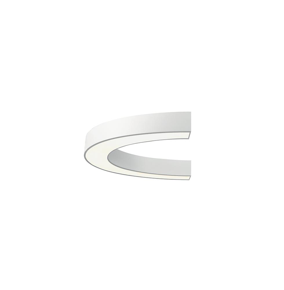 37W LED lubinis šviestuvas SEMI, baltas, 4000K, DALI, 1000mm, 3918-0110-4-W-D3