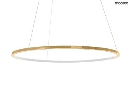 37W LED pakabinamas šviestuvas RING SLIM 120, aukso sp., 3000K, su nuotolinio valdymo pulteliu, dimeriuojamas