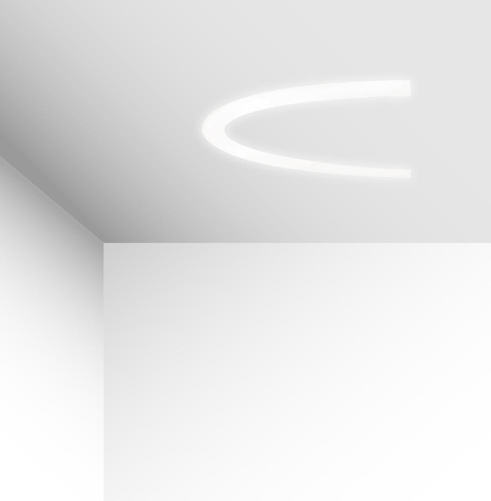 37W LED užglaistomas šviestuvas SEMI, baltas, 4000K, 1000mm, dimeriuojamas, 3918-0410-4-W-D4